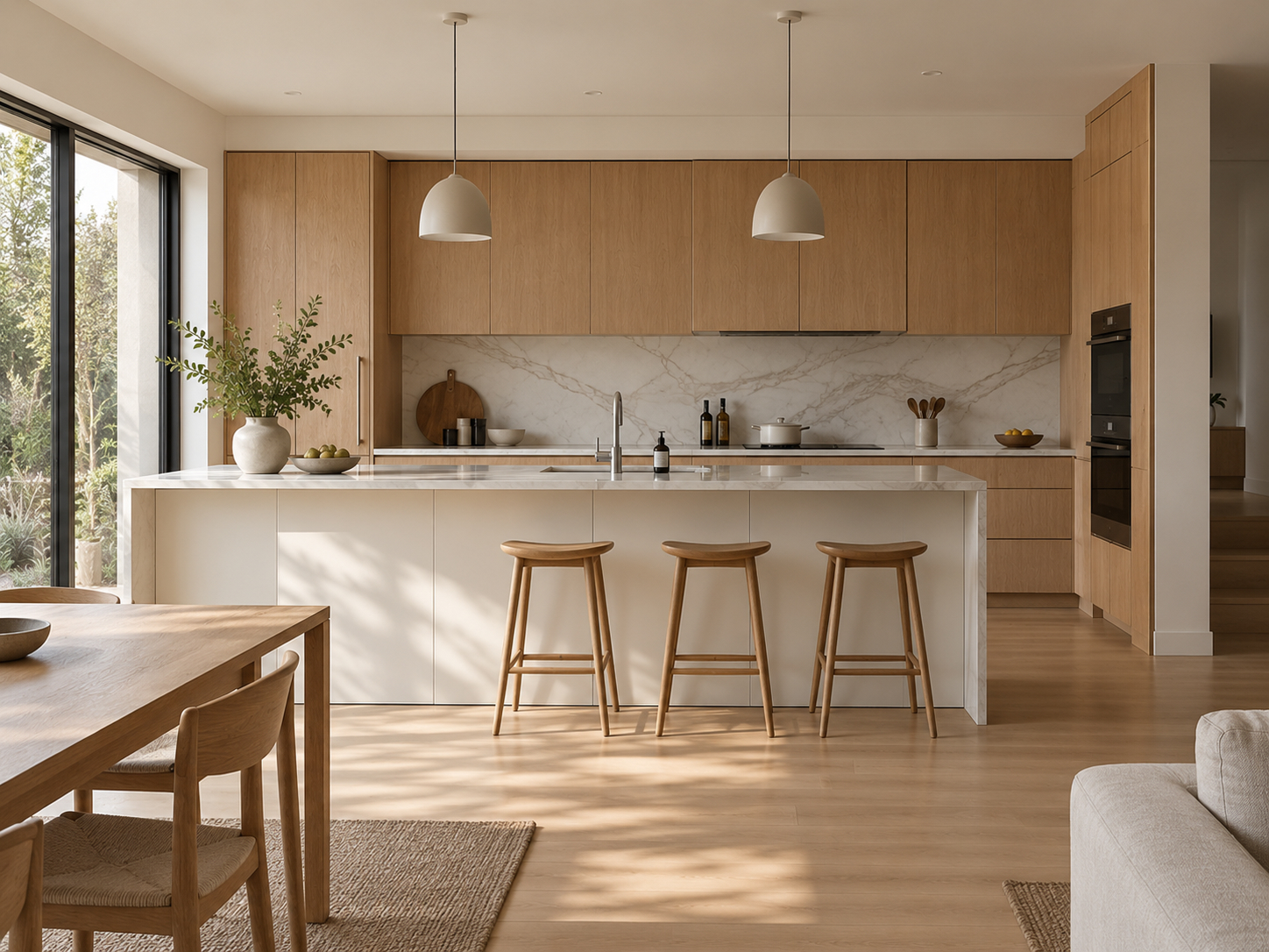 Cuisine contemporaine minimaliste